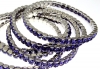 Bratara Swarovski 4428 tanzanite  5mm, placata cu rodiu, 18cm - x1