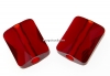 Swarovski, margele Mini rectangle, siam, 10x8mm - x2