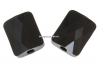 Swarovski, margele Mini rectangle, jet, 10x8mm - x2