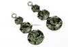 Swarovski, pandantiv pl. cu rodiu negru, Gun is hot, 24mm - x2