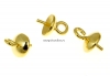 Baza pandantiv argint 925 placat cu aur, 5mm  - x2