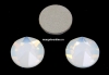 Swarovski, cabochon SS30, white opal, 6mm - x4