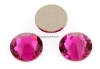 Swarovski, cabochon SS30, fuchsia, 6mm - x4