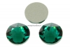 Swarovski, cabochon SS30, emerald, 6mm - x4