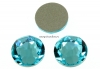 Swarovski, cabochon SS30, light turquoise, 6mm - x4