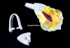 Set sistem pandantiv, argint 925 placat cu rodiu, 10mm - x1set