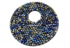 Swarovski, pand. fine rocks, berm. blue mettalic gold, 40mm - x1