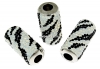 Swarovski, becharmed pave white opal jet, 22mm - x1