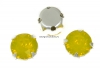 Swarovski, chaton montees yellow opal, 6mm - x10