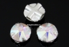 Swarovski, roses montees aurore boreale, 3.3mm - x20