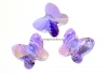 Swarovski, margele fluture, violet aurore boreale, 8mm - x2