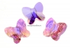 Swarovski, margele fluture, light rose AB, 6mm - x2