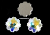 Swarovski, cabochon Jelly fish, aurore boreale, 6mm - x2