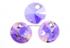 Swarovski, pandantiv rivoli, violet aurore boreale, 8mm - x4