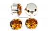 Swarovski, chaton montees topaz, 4mm - x20