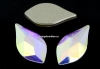 Swarovski, cabochon flame, aurore boreale, 7.5mm - x2