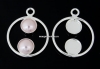Baza pandantiv argint 925 pt cabochoane perla Swarovski 6mm- x1