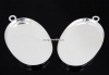 Baza pandantiv argint 925, platou pentru cabochon 25x18mm - x1