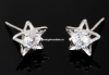 Tortite cercei cu cristal, argint 925 rodiat, 13.5mm - x1per