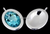 Baza pandantiv Swarovski 4127, placata cu argint, pentru 30x22mm