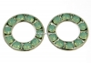 Swarovski, disc placat cu rodiu, pacific opal, 15.5mm - x1