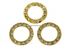 Swarovski, disc placat cu aur, golden shadow, 15.5mm - x1