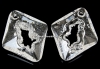 Swarovski, pand.growing rhombus, crystal, 36mm - x1