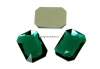 Swarovski, cabochon dreptunghi, emerald, 14x10mm - x1