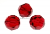Swarovski, margele rotund fatetat, scarlet, 4mm - x10