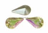 Swarovski, fancy rivoli Pear, luminous green, 8mm - x2