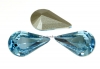 Swarovski, fancy rivoli Pear, aquamarine, 6mm - x4