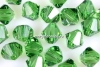 Swarovski, margele bicone, fern green, 3mm - x20