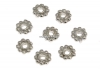 Spacer decorativ dantelat, argint 925 placat cu rodiu, 5mm - x5