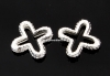 Link cruce argint 925, 10mm - x1