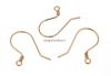 Tortite cercei, argint 925 placat cu aur roz, 22mm - x1per
