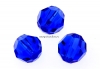 Swarovski, margele rotund fatetat, majestic blue, 4mm - x10