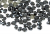 Swarovski, chaton PP10, jet hematite F, 1.6mm - x20