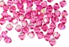 Swarovski, margele bicone, rose aurore boreale, 4mm - x20