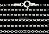 Lant zale rotunde cu incuietoare, argint 925, 45cm - x1