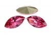 Swarovski navette, fancy chaton, rose, 15mm - x2