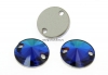 Swarovski, link, aquamarine meridian blue, 10mm - x2
