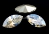 Swarovski navette, fancy chaton, moonlight, 8mm - x4