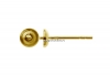 Tortite cercei cu platou 3mm si pin, argint 925 placat cu aur - x1per