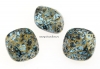 Swarovski, fancy square, aquamarine gold patina, 12mm - x1