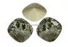 Swarovski, fancy square, black diamond, 8mm - x1