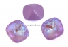 Swarovski, fancy square, lavender DeLite, 10mm - x1