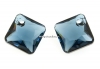 Swarovski, pandantiv Princess cut, montana, 9mm - x2