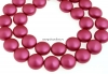 Perle Swarovski disc, mulberry pink pearl, 12mm - x4