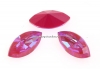 Swarovski navette, fancy chaton, Lotus Pink DeLite, 10mm - x4