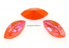 Swarovski navette, fancy chaton, Orange Glow DeLite, 10mm - x4